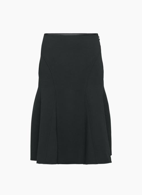REYNA SKIRT - High-rise crepe midi skirt