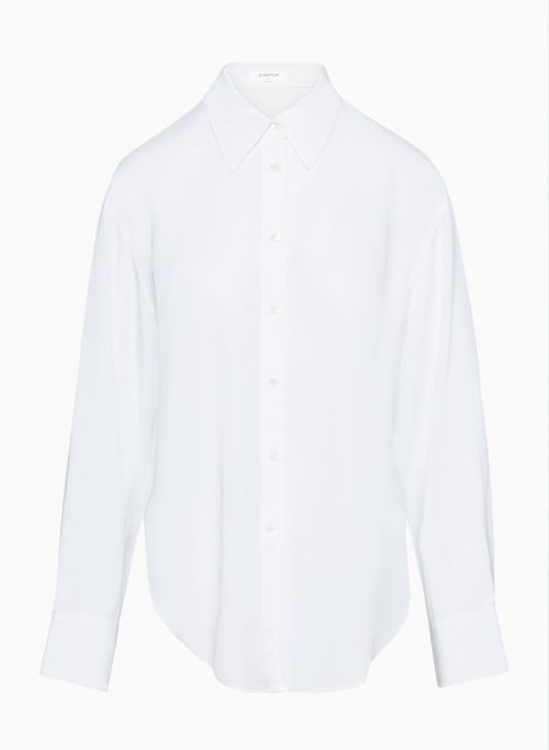 ESSENTIAL RELAXED SHIRT - Long-sleeve button-up blouse