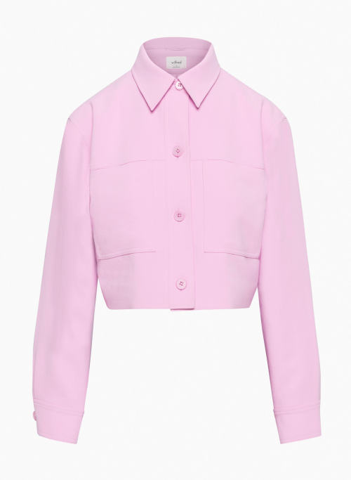LITTLE CROPPED JACKET - Button-up, cropped Japanese crepe jacket
