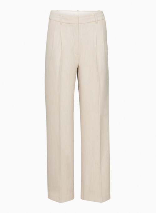 EFFORTLESS PANT - High-waisted, wide-leg twill pants