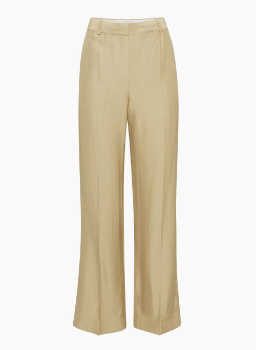 AGENCY LINEN PANT - High-waisted straight linen pants
