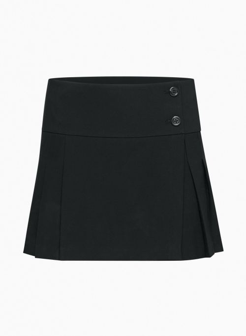 KITRIDGE PLEATED SKIRT - Mid-rise pleated micro skirt