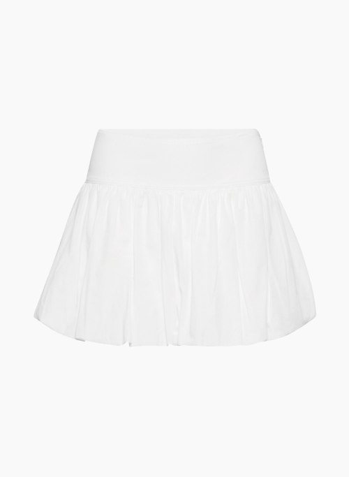 ELIO POPLIN SKIRT - Mid-rise micro bubble skirt