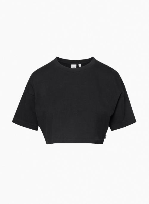 LAID BACK T-SHIRT - Cropped, classic-fit crewneck t-shirt