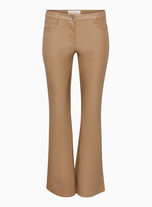 THE MELINA™ LOW-RISE FLARE PANT - Low-rise Vegan Leather pants