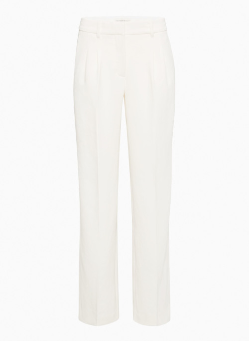 THE EFFORTLESS PANT™ LO-RISE - Japanese crepe, low-rise wide-leg relaxed pleated trousers
