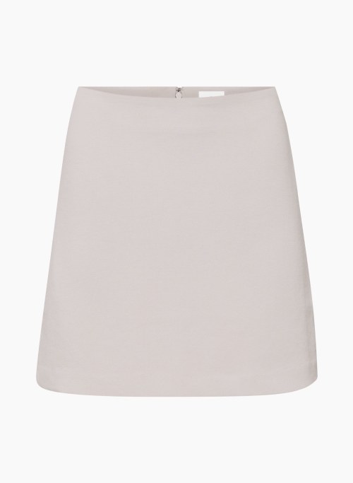CLASSIC MINI SKIRT - High-waisted A-line Japanese crepe mini skirt