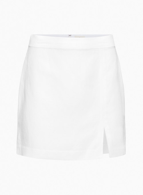 PATIO LINEN MINI SKIRT - Linen mini skirt