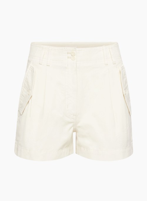 CABOT SHORT - High-rise pleated shorts