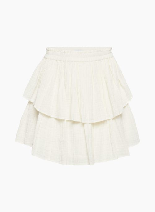 MONTE SKIRT - High-waisted tiered mini skirt