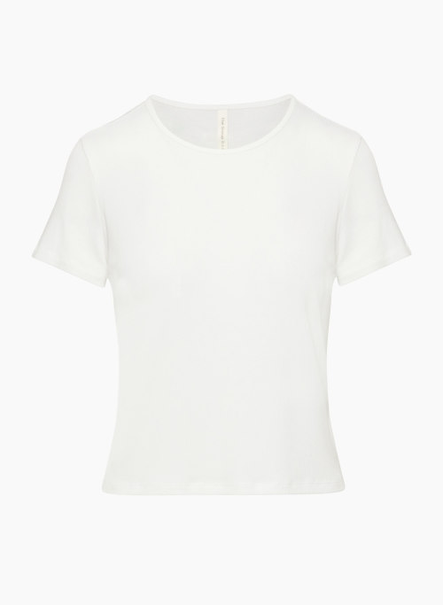 LUXE LOUNGE NEW EVERYDAY T-SHIRT - Ribbed crewneck t-shirt