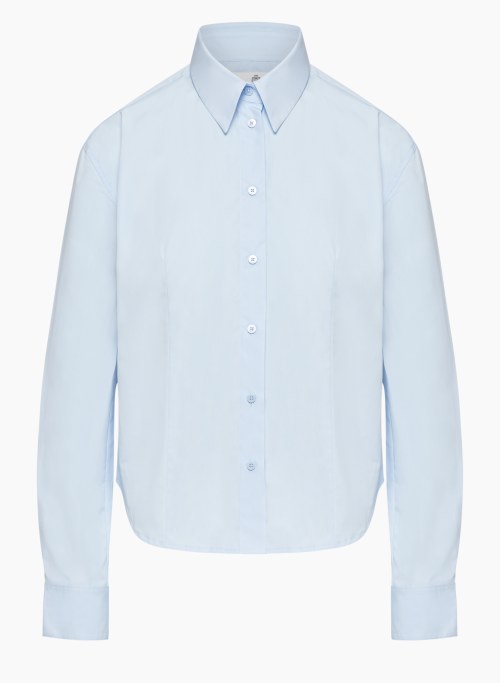 ELITE POPLIN SHIRT - Relaxed cotton poplin button-up shirt