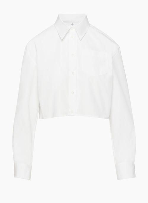 EVOLVE POPLIN SHIRT - Relaxed cotton button-up shirt