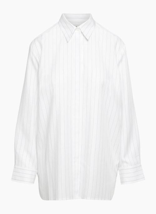 FREELANCE SHIRT - Drapey twill relaxed button-up shirt