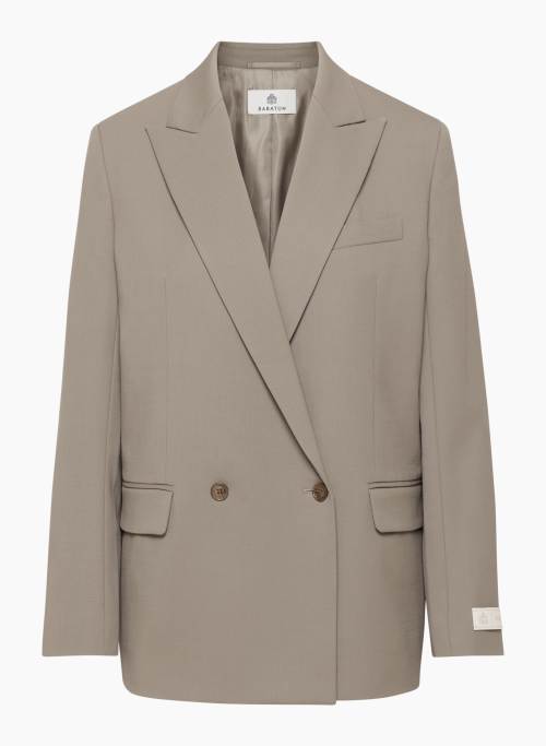 MILLIONS BLAZER - Double-breasted relaxed wool blazer