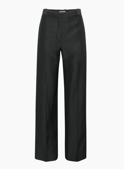 AGENCY LINEN PANT - High-waisted straight linen pants