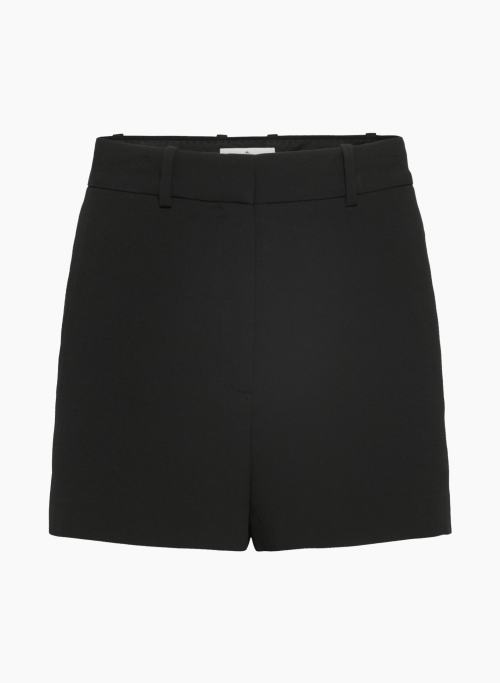 AGENCY MINI SHORT - High-waisted crepe shorts