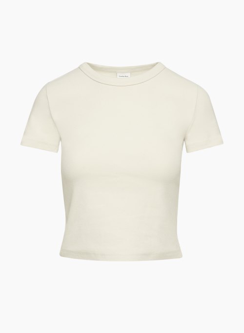 BESTHUG™ LITTLE RIBBED T-SHIRT - Fine-ribbed crewneck t-shirt