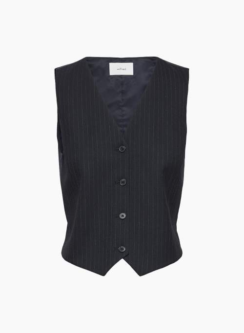 PESCI VEST - Twill button-up suit vest