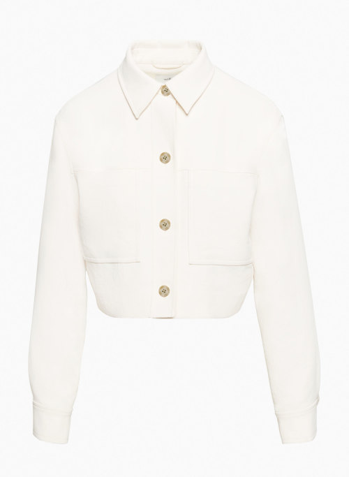 LITTLE CROPPED JACKET - Button-up, cropped Japanese crepe jacket