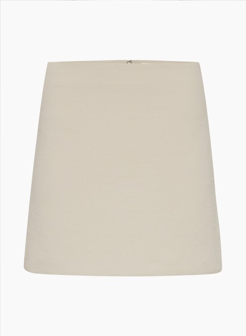 CLASSIC MINI SKIRT - High-waisted A-line Japanese crepe mini skirt