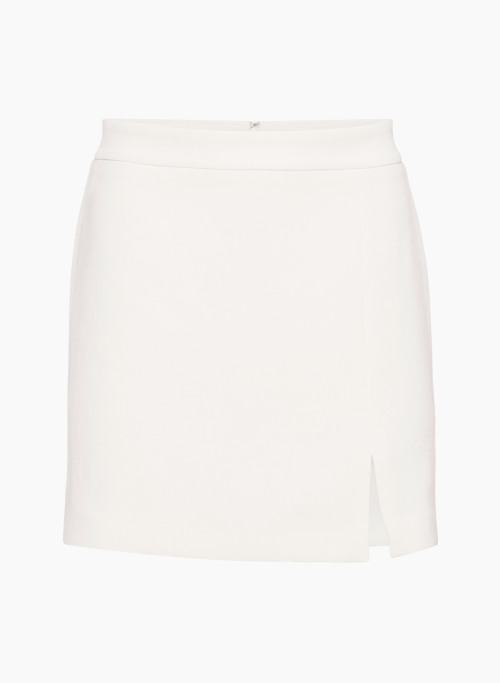 PATIO MINI SKIRT - High-waisted, slim-fit crepe mini skirt