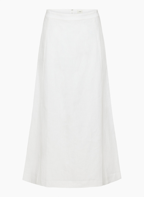 CRAWFORD LINEN SKIRT - Italian linen A-line skirt