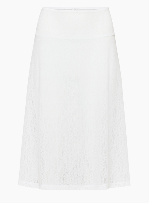 FANCIFUL SKIRT - Sheer lace midi skirt