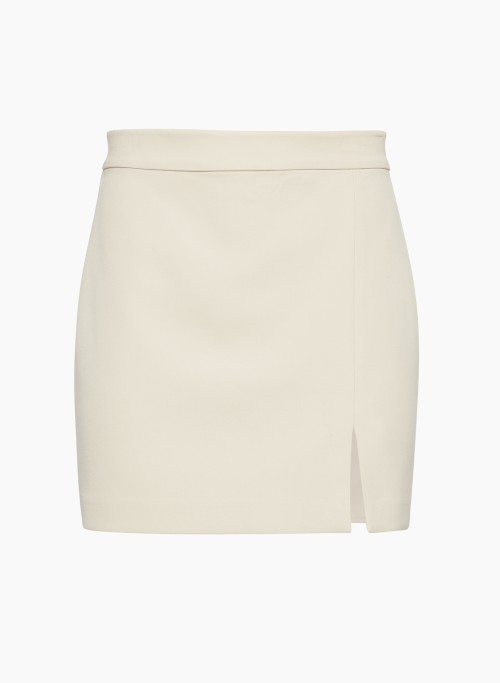 PATIO MINI SKIRT - Softly structured high-waisted mini skirt