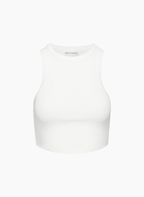 THE '90S RIBBED TANK - Cotton scoopneck tank