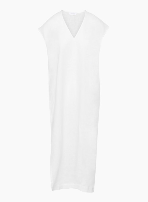 PUERTO LINEN DRESS - Relaxed organic linen maxi dress