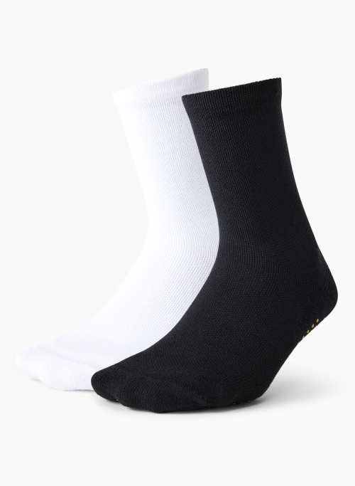 STUDIO PRO CREW SOCK 2-PACK - Organic cotton non-slip performance crew socks, 2-pack