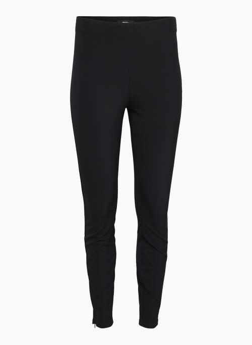 SERVICE PANT - High-rise ponte leggings with side slits