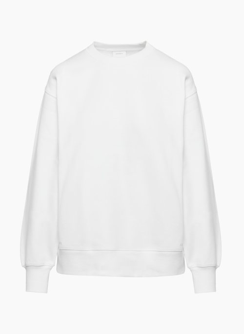 COZY FLEECE BOYFRIEND CREW SWEATSHIRT - Fan-favourite relaxed crewneck fleece sweatshirt