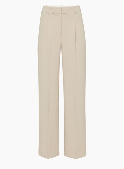 THE EFFORTLESS PANT™ WIDER - High-waisted, wide-leg Japanese crepe trousers