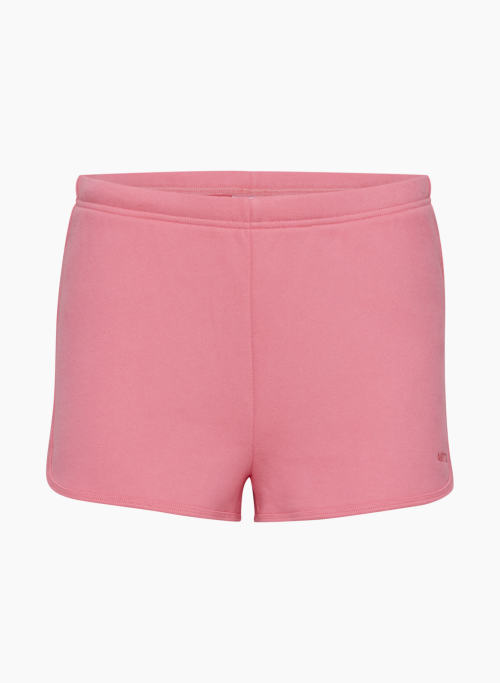 COZY FLEECE PERFECT DOLPHIN MICRO SHORT - Perfect-fit mid-rise dolphin shorts