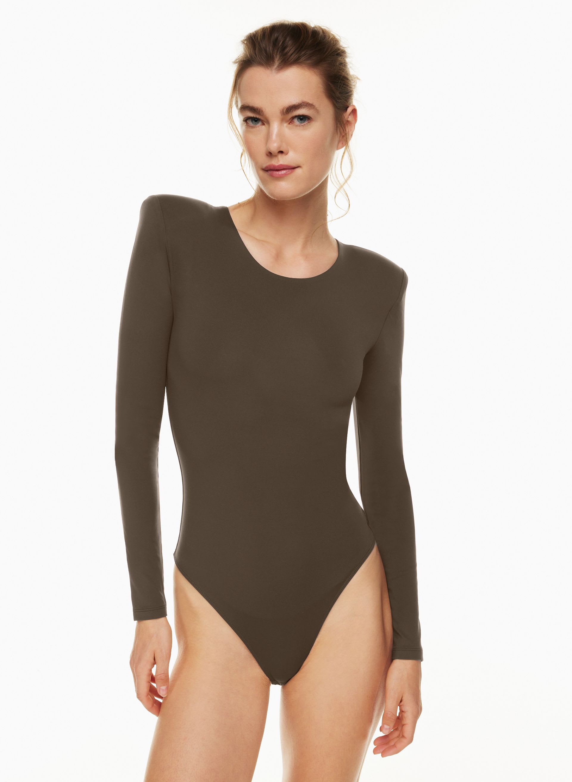 Contour Shoulder Pad Longsleeve Bodysuit | Aritzia CA