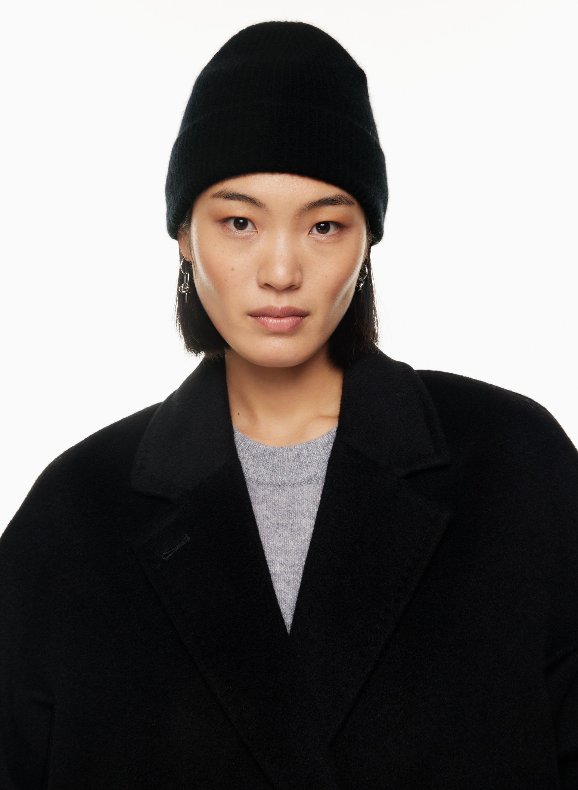 Cashmere Rib Beanie