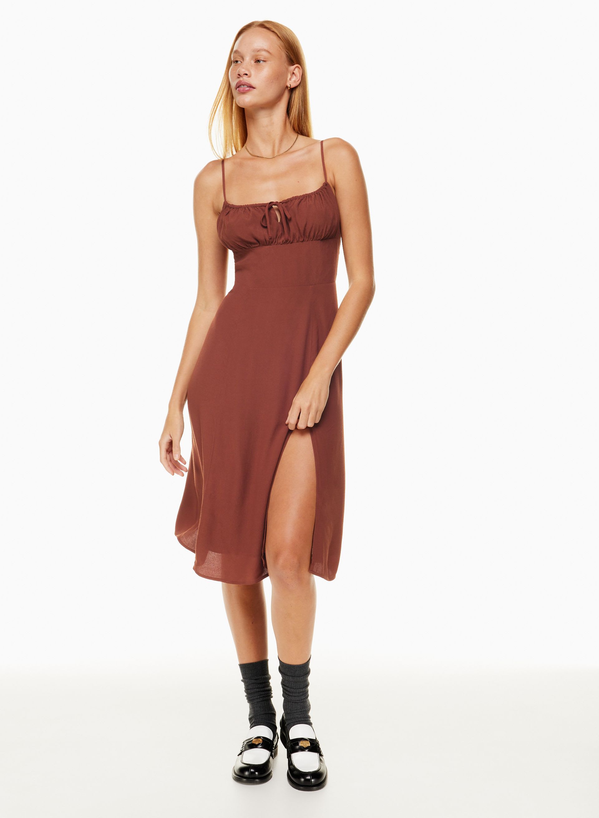 denim swing midi dress sara beth denim midi dress *restocked* medium