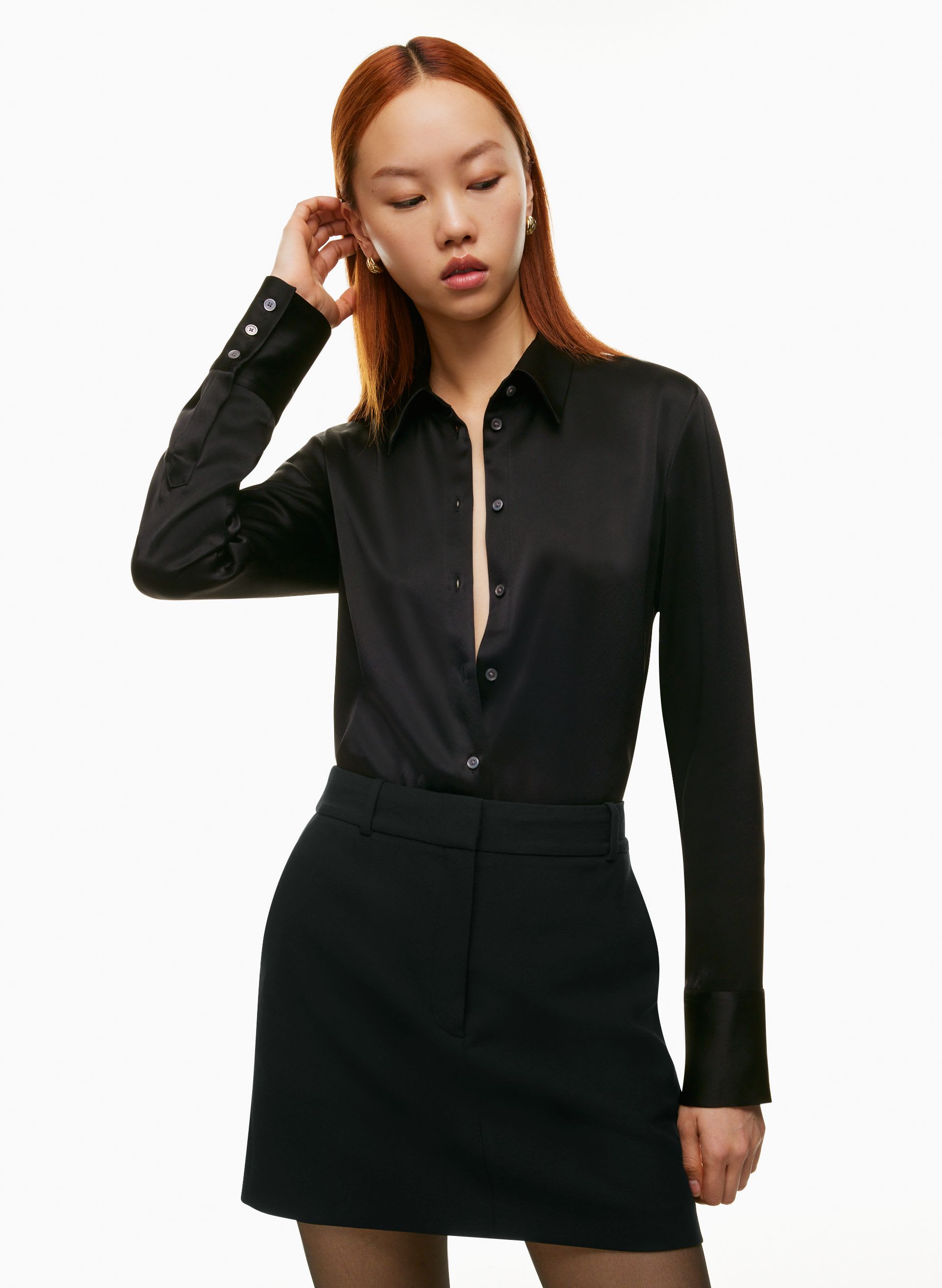 Industry Satin Shirt | Aritzia US