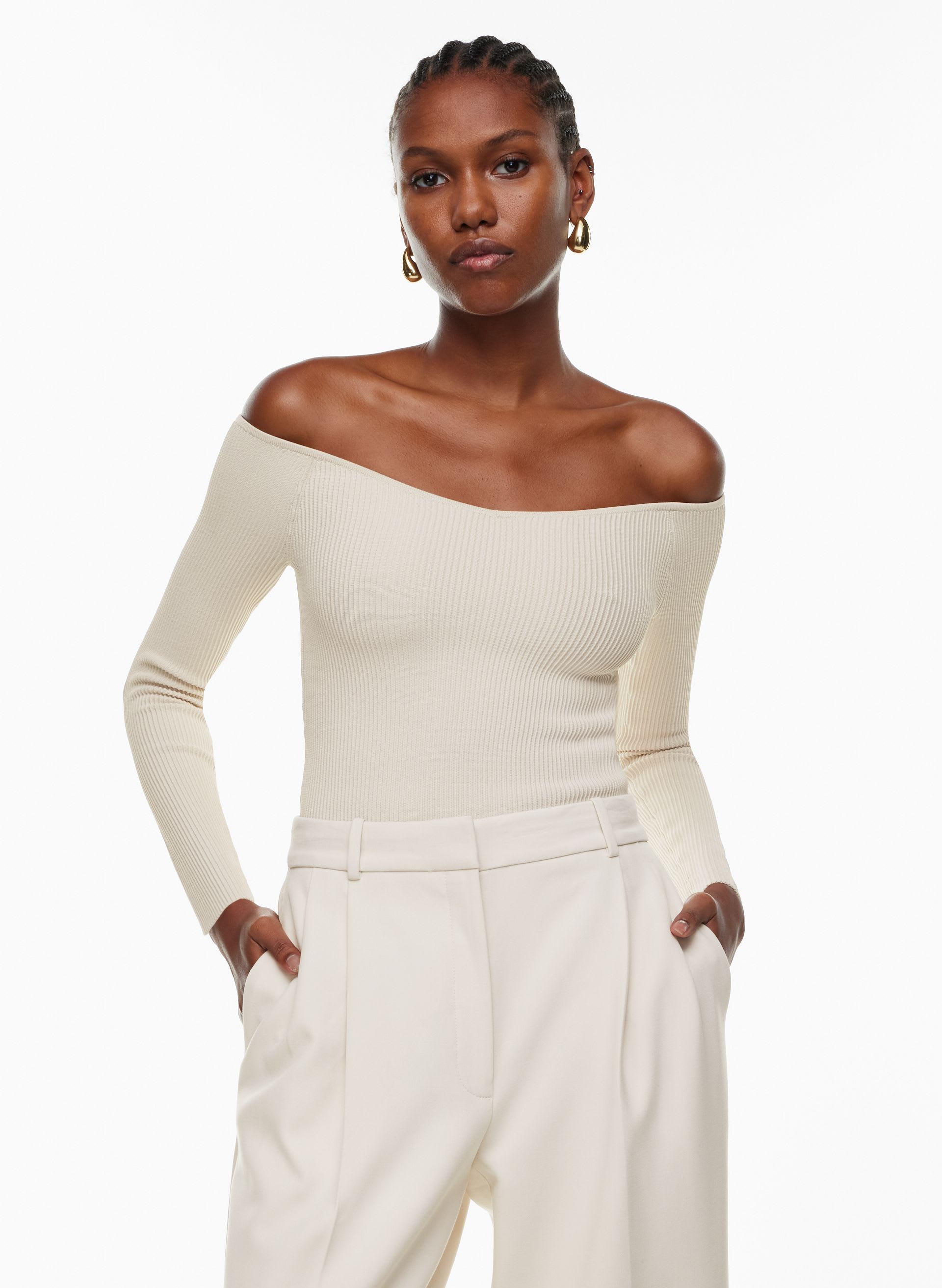 Sculpt Knit Eloquence Longsleeve | Aritzia US