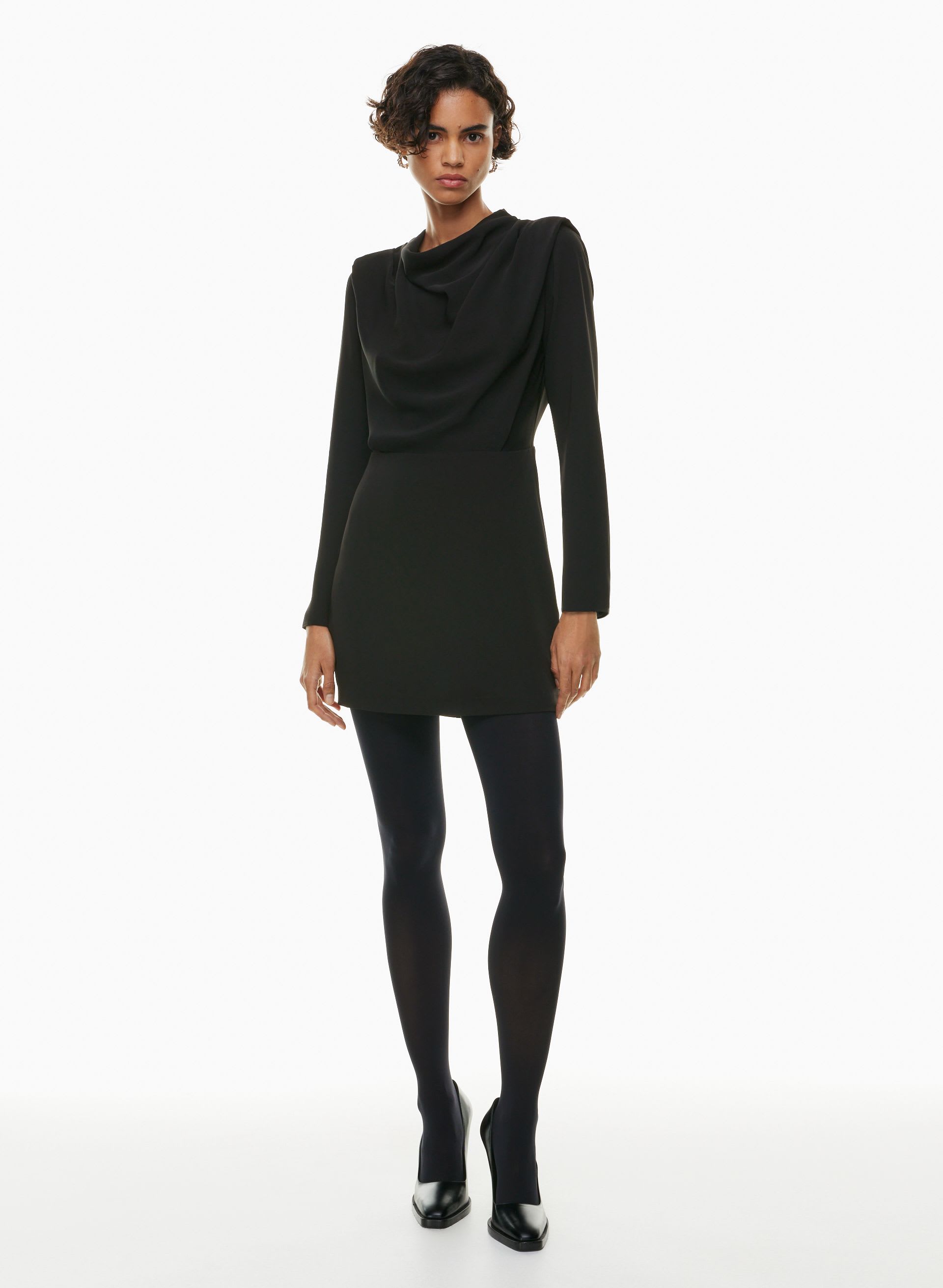carters long sleeve mini dress Carters Long Sleeve Mini Dress | Black | Womens