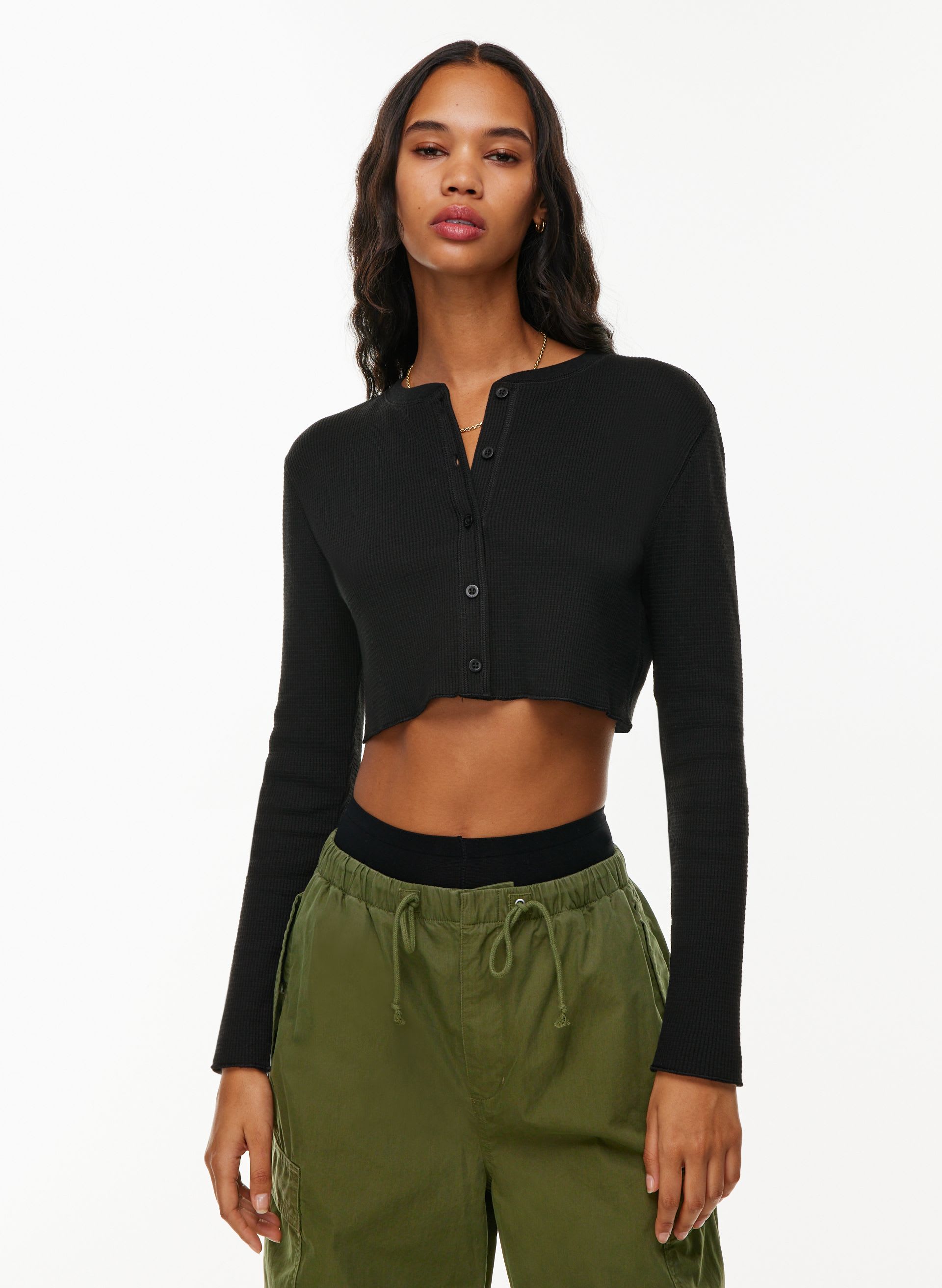 トップス Waffle ribbon tops Waffle West Longsleeve | Aritzia US