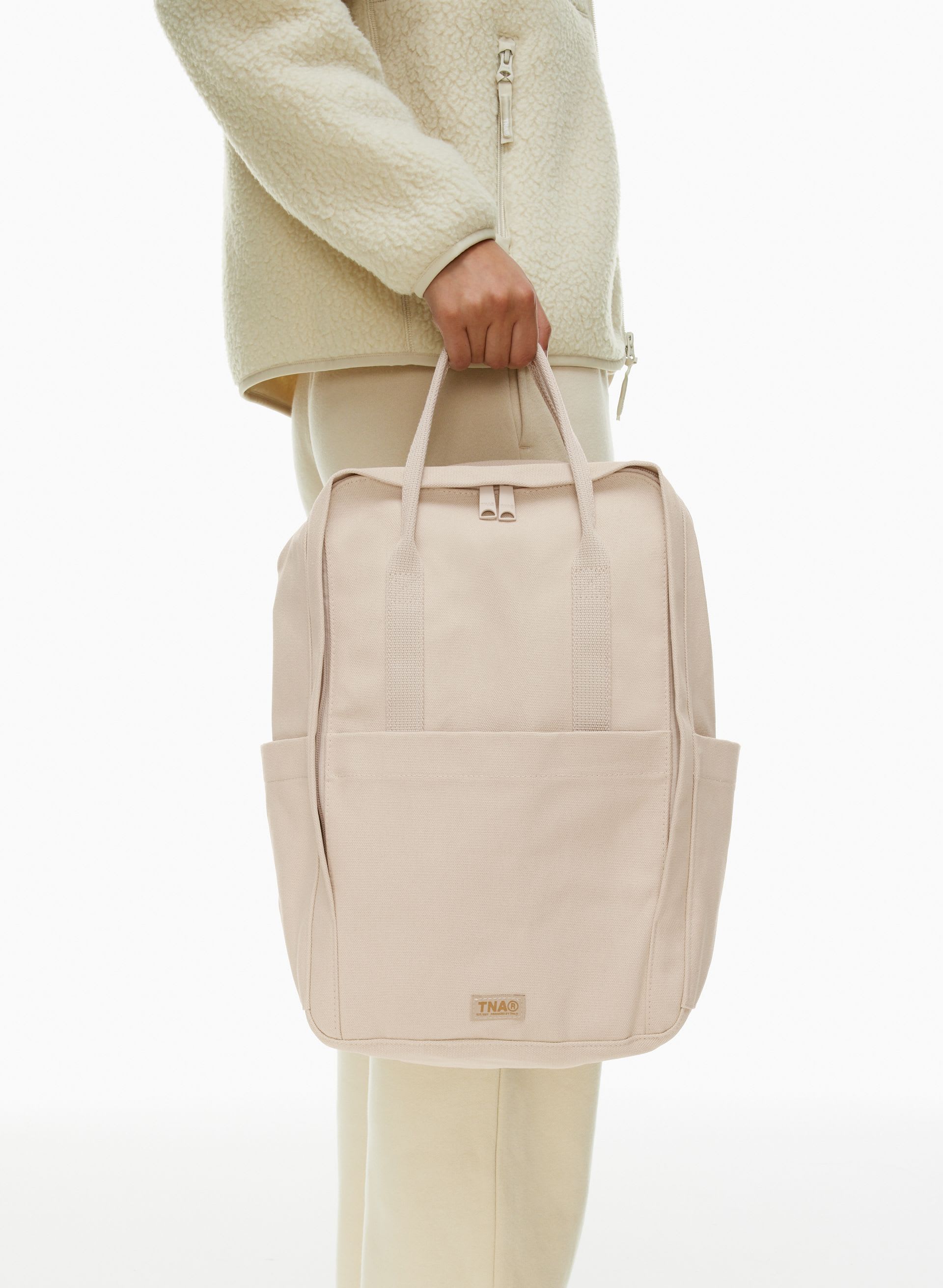 aritzia leather backpack La Mre Original Diaper Bag in Black Vintage sophisticated design paired with utility and durability De Bray Backpack