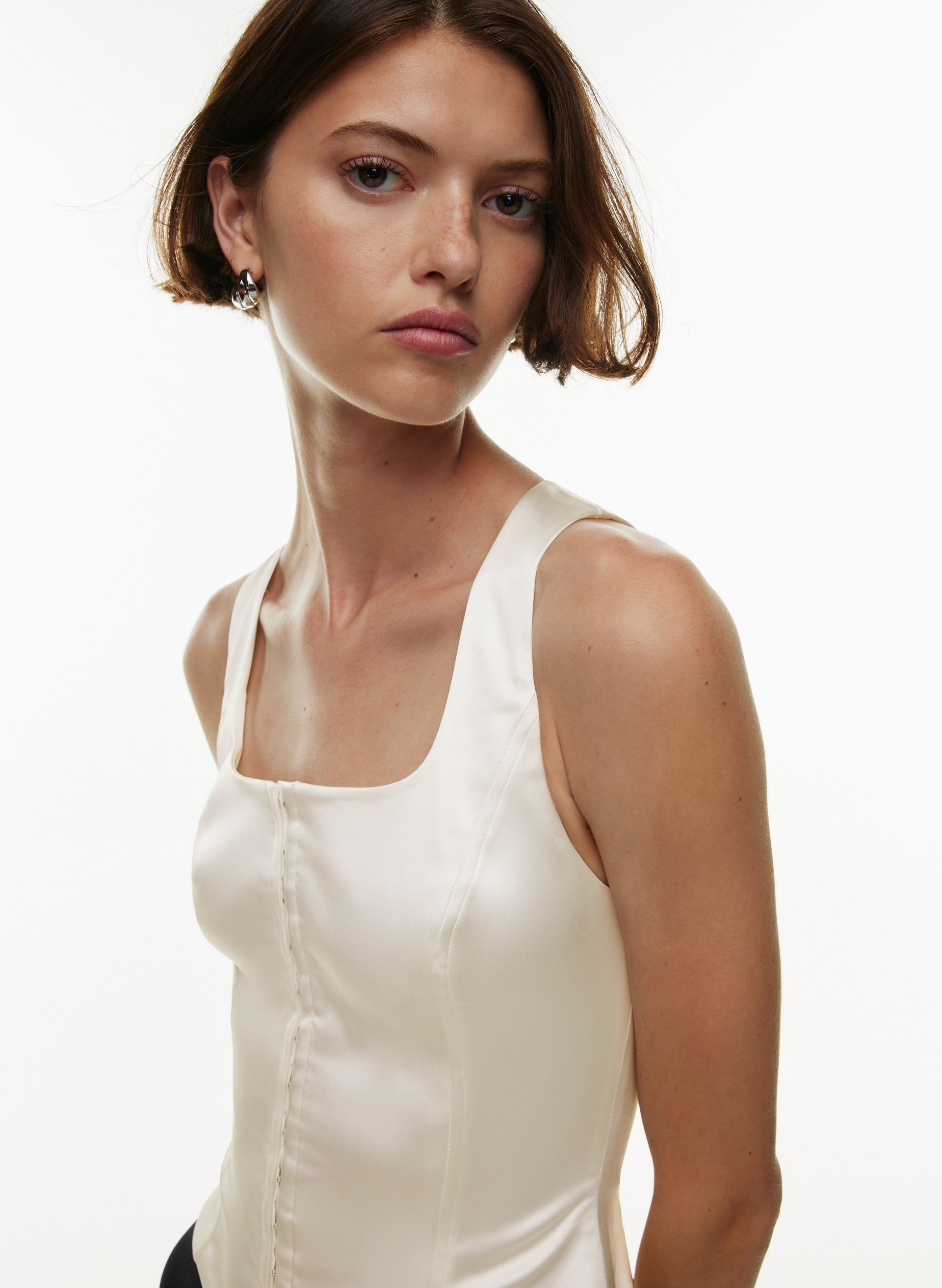 Roseland Satin Bustier | Aritzia US