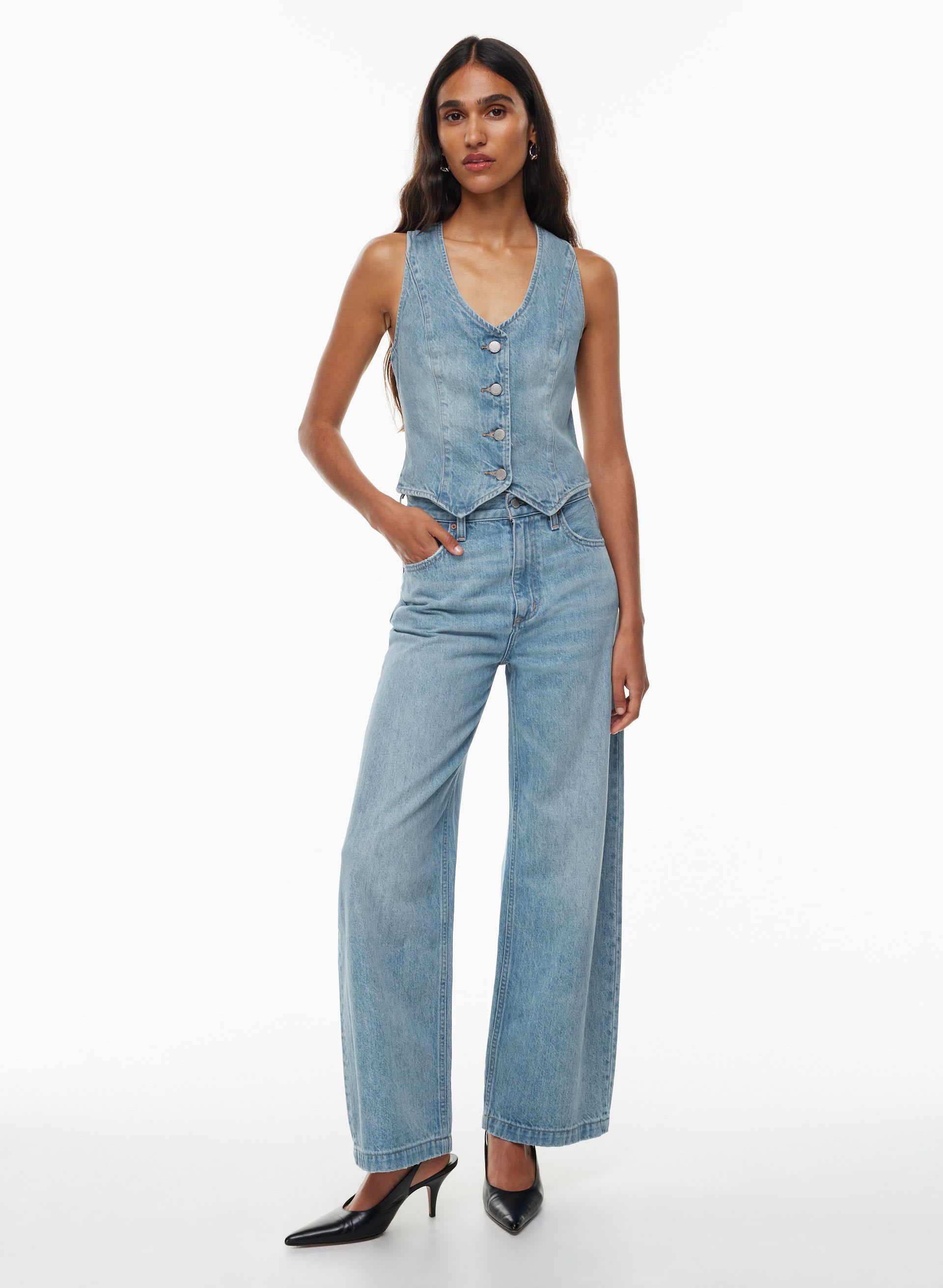 Denim Forum The Zoe Super Hi-Rise Baggy Jean | Aritzia US
