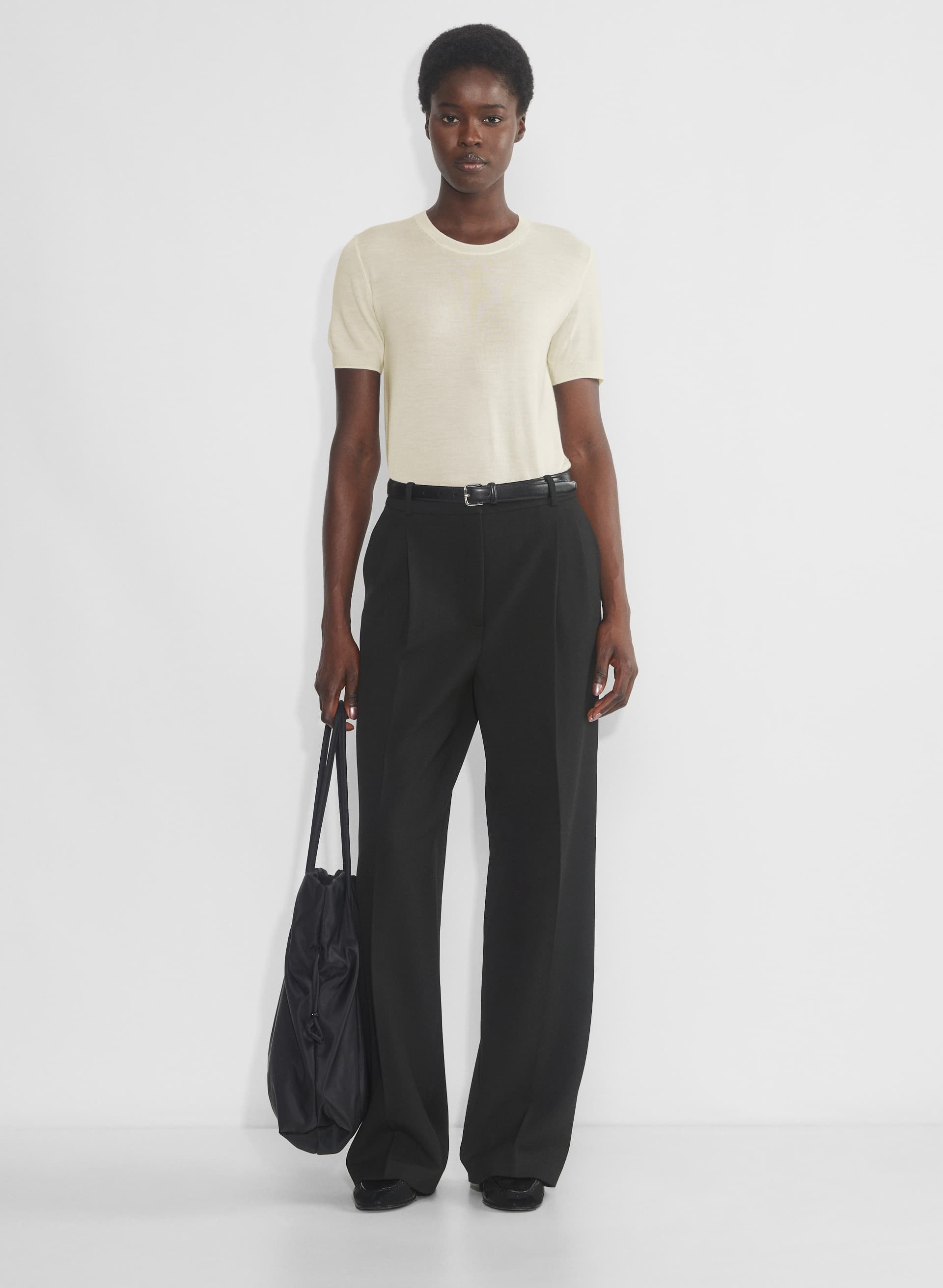 Statute Merino Wool Shortsleeve Sweater | Aritzia CA