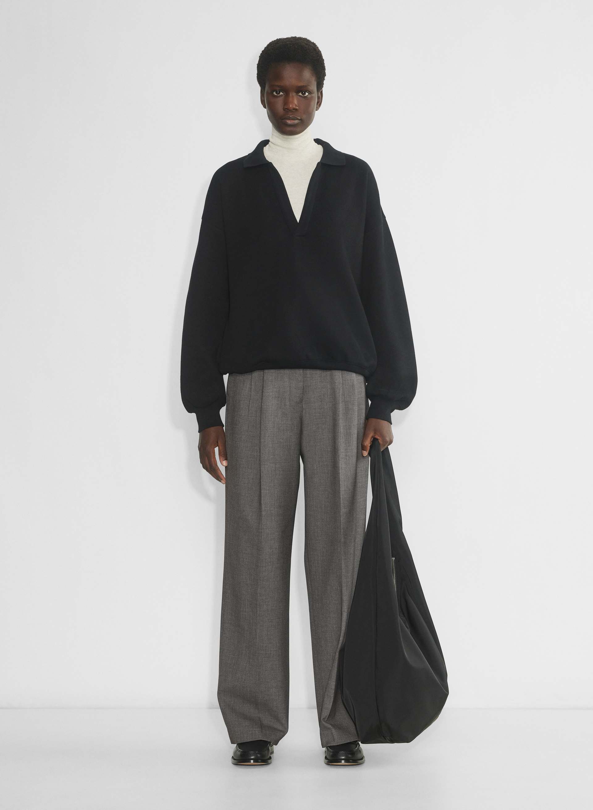 Cozy Fleece Mega Polo Sweatshirt | Aritzia CA