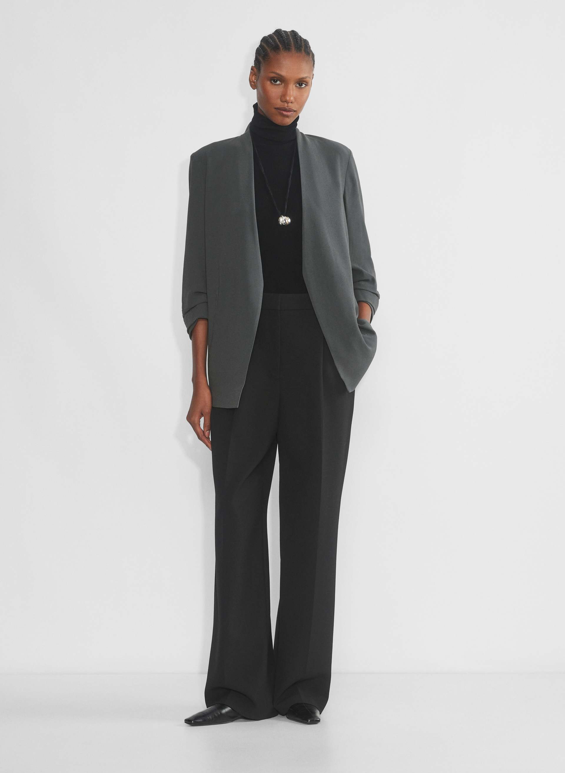 Power Blazer - Mirror Crepe™ | Aritzia CA