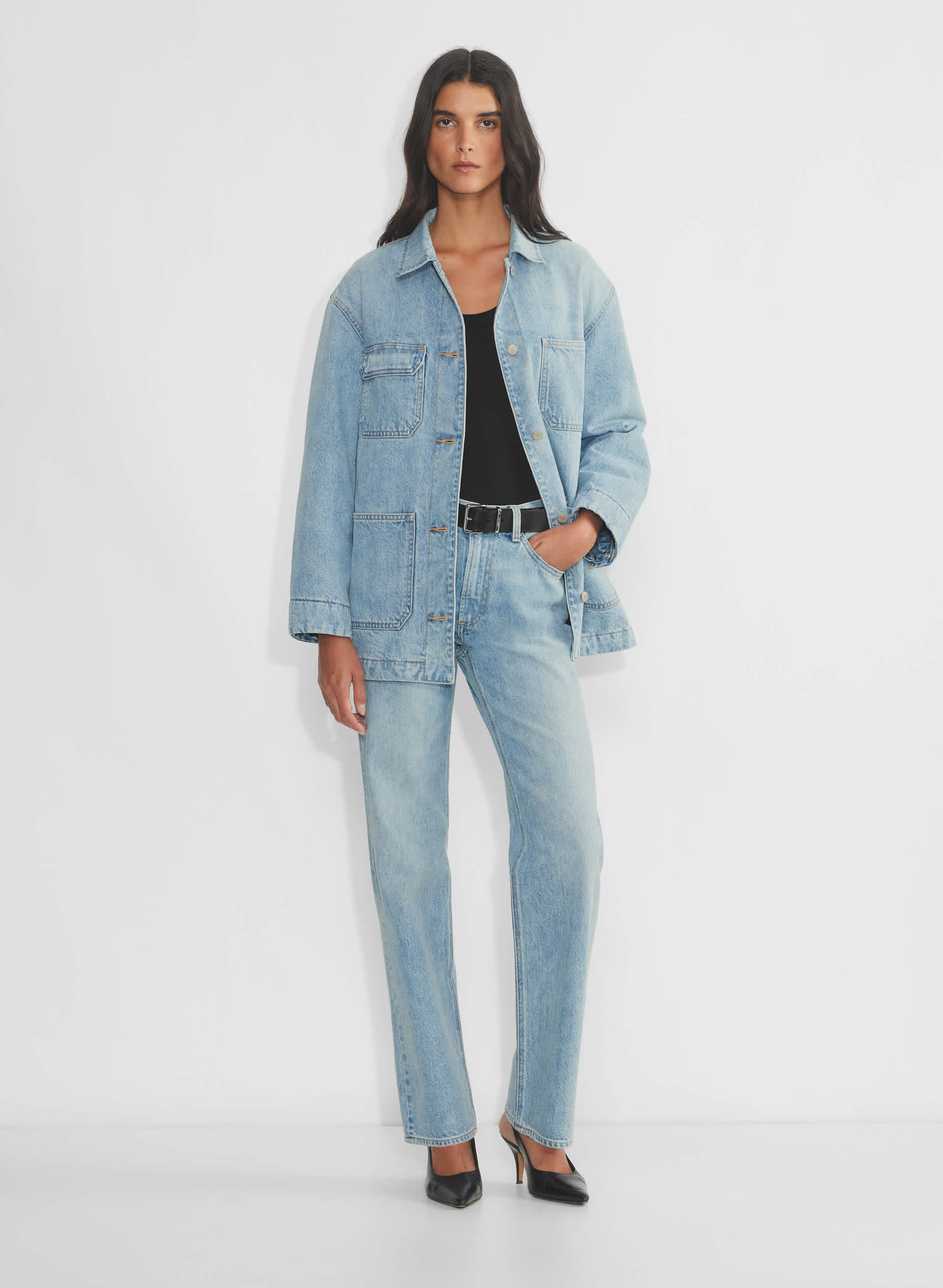 Denim Forum The '90s Denim Chore Coat | Aritzia US